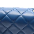 Miniatyrbilde 7 av 9: Pre-owned Chanel Mini Square Classic Lambskin Pearl Crush Single Flap Blue