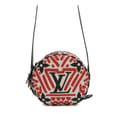 Miniatyrbillede 1 af 9: Pre-owned Louis Vuitton Monogram Giant Crafty Boite Chapeau Souple Bag Red