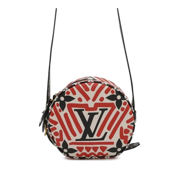 Pre-owned Louis Vuitton Monogram Giant Crafty Boite Chapeau Souple Bag Red
