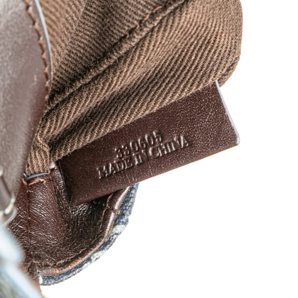 Pre-owned LOEWE Anagram Coated Canvas Crossbody Blue