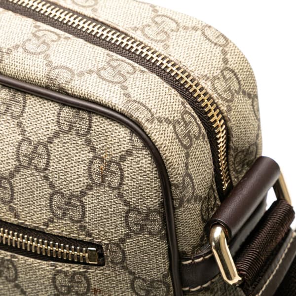 Pre-owned Gucci GG Supreme Crossbody Brown