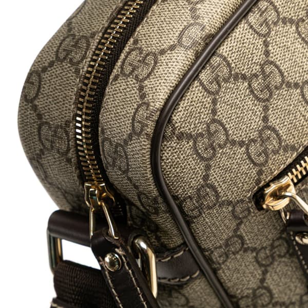 Pre-owned Gucci GG Supreme Crossbody Brown