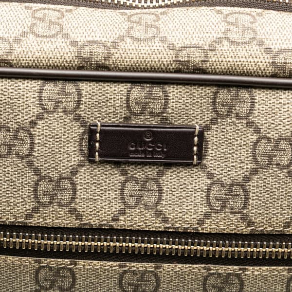 Pre-owned Gucci GG Supreme Crossbody Brown