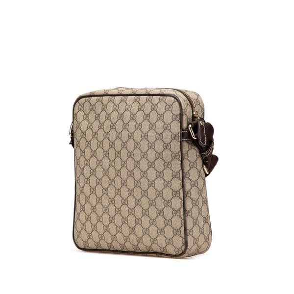 Pre-owned Gucci GG Supreme Crossbody Brown