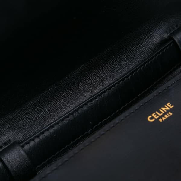Pre-owned Celine Teen Calfskin Classic Box Black