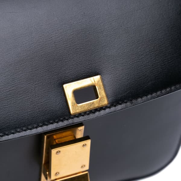 Pre-owned Celine Teen Calfskin Classic Box Black