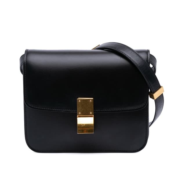 Pre-owned Celine Teen Calfskin Classic Box Black