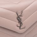 Miniatyrbild 7 av 10: Pre-owned Saint Laurent Toy Matelasse Leather Monogram LouLou Crossbody Brown