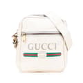Pikkukuva 1 / 10: Pre-owned Gucci Grained Calfskin Logo Crossbody White