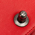 Miniatyrbild 10 av 10: Pre-owned Chanel Old Medium Quilted Calfskin Wild Stitch Boy Flap Red