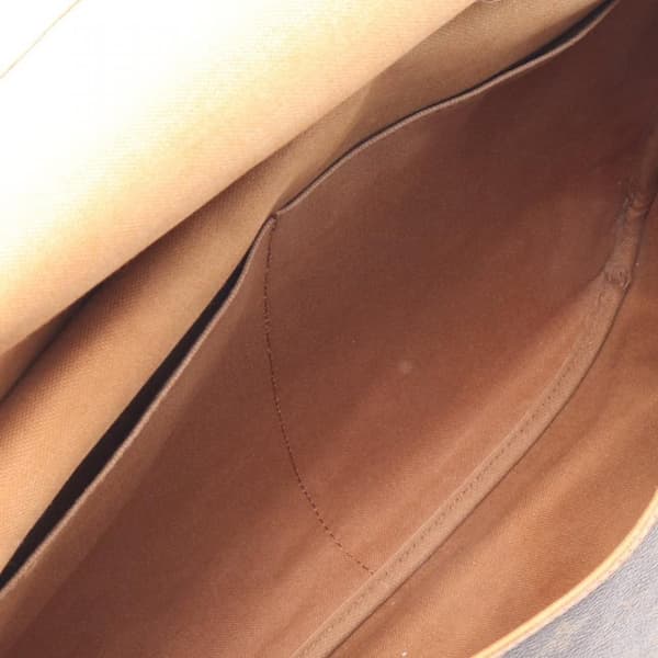 Pre-owned Louis Vuitton Monogram Saumur 35 Brown