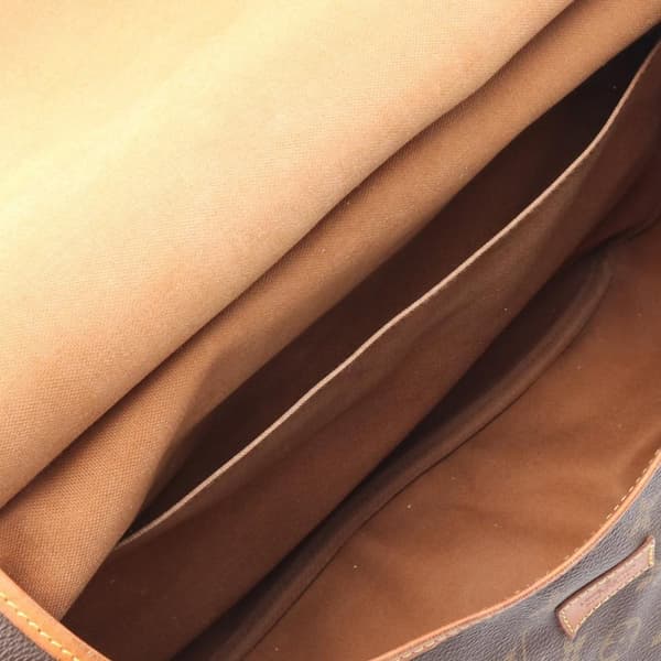 Pre-owned Louis Vuitton Monogram Saumur 35 Brown