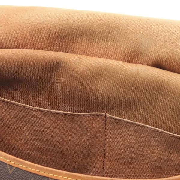 Pre-owned Louis Vuitton Monogram Saumur 35 Brown