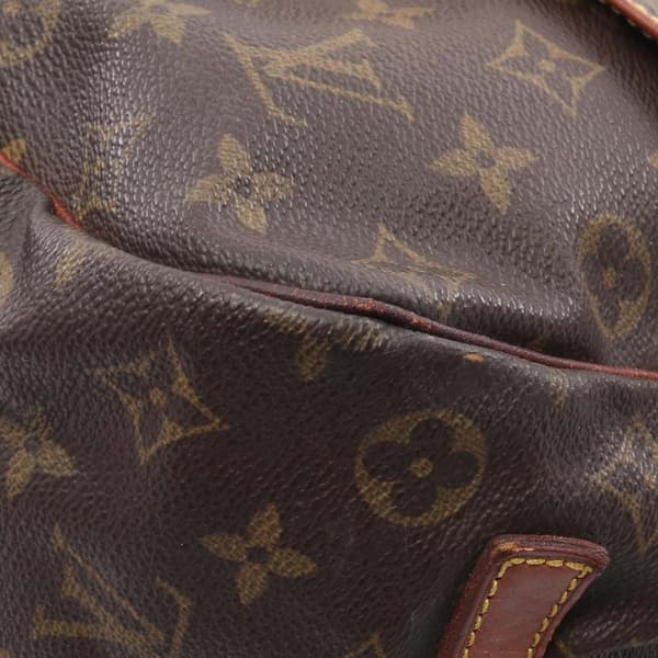 Pre-owned Louis Vuitton Monogram Saumur 35 Brown