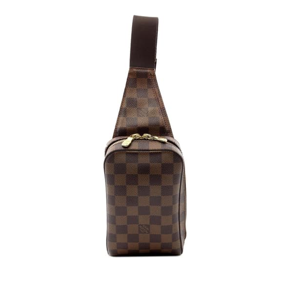 Pre-owned Louis Vuitton Damier Ebene Geronimos Brown