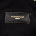Miniatyrbillede 8 af 10: Pre-owned Saint Laurent Diamond Quilted Lambskin Angie Chain Bag Black