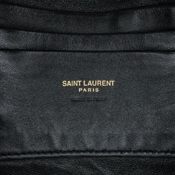 Pre-owned Saint Laurent Mini Canvas Monogram Lou Camera Bag Brown
