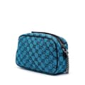 Miniatyrbild 2 av 9: Pre-owned Gucci Small GG Marmont Matelasse Canvas Crossbody Blue
