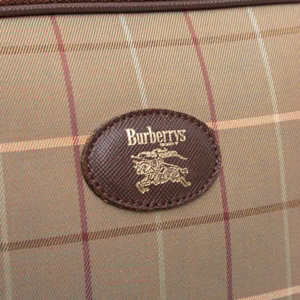 Pre-owned Burberry Vintage Check Canvas Crossbody Brown