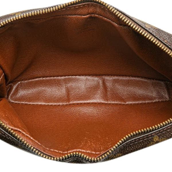 Pre-owned Louis Vuitton Monogram Pochette Marly Bandouliere Brown