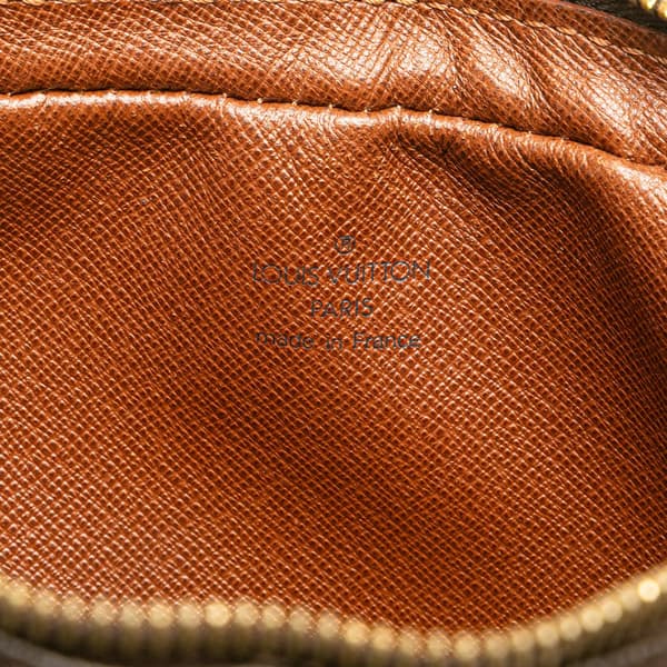 Pre-owned Louis Vuitton Monogram Pochette Marly Bandouliere Brown