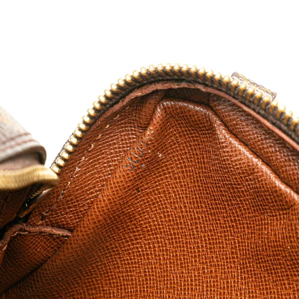 Pre-owned Louis Vuitton Monogram Pochette Marly Bandouliere Brown