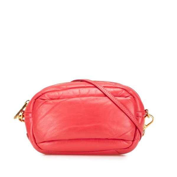 Pre-owned Prada Nappa Leather Crossbody Red