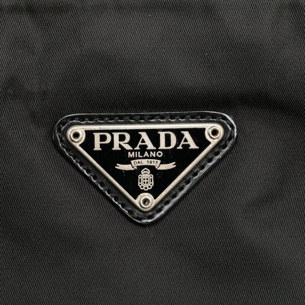 Pre-owned Prada Tessuto Zip Top Crossbody Black