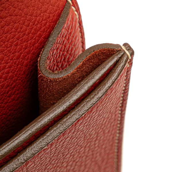 Pre-owned Hermès Clemence Sac a Depeches 27 Orange