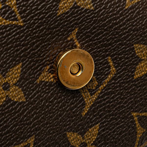 Pre-owned Louis Vuitton Monogram Musette Tango Long Strap Brown