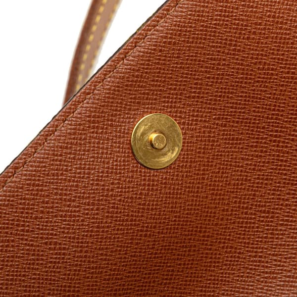 Pre-owned Louis Vuitton Monogram Musette Tango Long Strap Brown