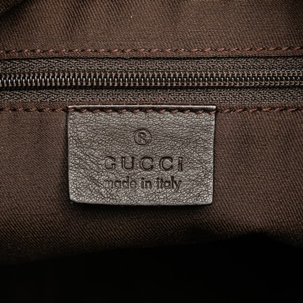 Pre-owned Gucci GG Canvas Abbey D Ring Crossbody Brown