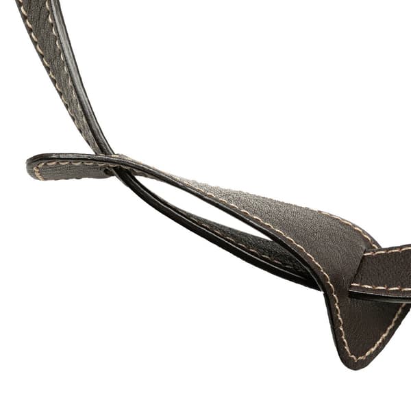 Pre-owned Gucci GG Canvas Abbey D Ring Crossbody Brown