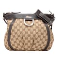 Miniatyrbilde 1 av 10: Pre-owned Gucci GG Canvas Abbey D Ring Crossbody Brown