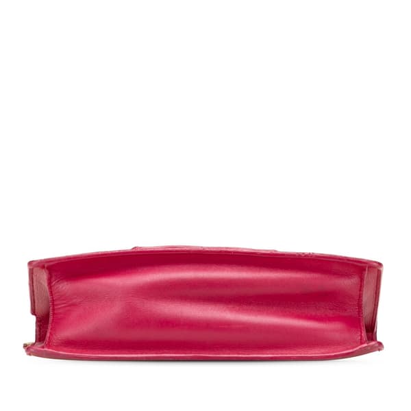 Pre-owned Saint Laurent Small Leather Betty Crossbody Red