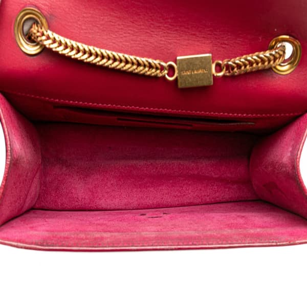 Pre-owned Saint Laurent Small Leather Betty Crossbody Red