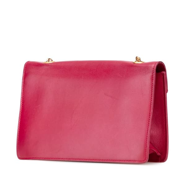 Pre-owned Saint Laurent Small Leather Betty Crossbody Red
