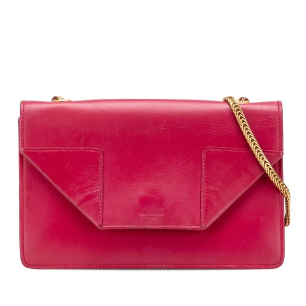Pre-owned Saint Laurent Small Leather Betty Crossbody Red