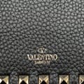 Pikkukuva 7 / 10: Pre-owned Valentino Pebbled Calfskin Rockstud Chain Wallet Black