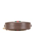 Miniatyrbild 3 av 10: Pre-owned Gucci Mini GG Supreme Round Ophidia Crossbody Brown