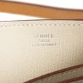 Miniatyrbild 5 av 10: Pre-owned Hermès Togo Perspective Cavaliere 21 White