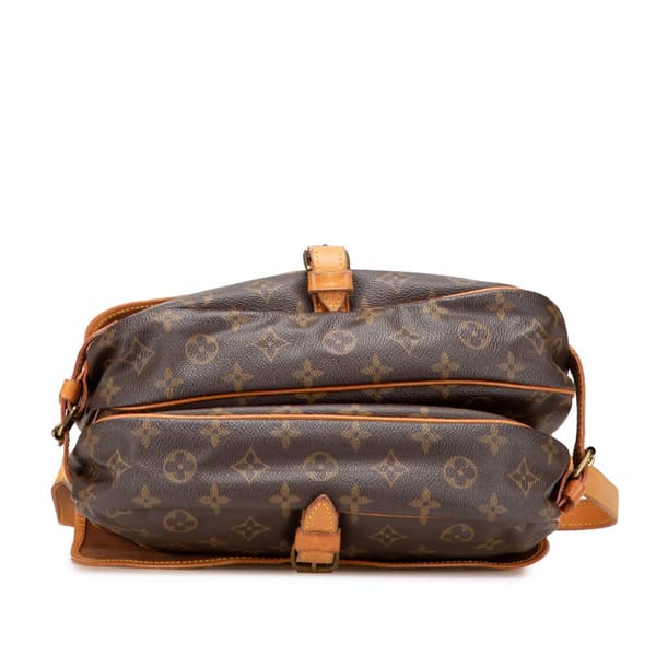 Pre-owned Louis Vuitton Monogram Saumur 30 Brown