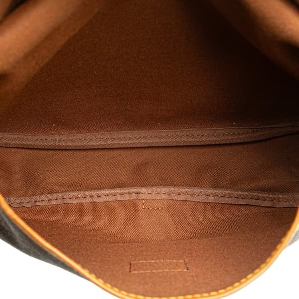 Pre-owned Louis Vuitton Monogram Saumur 30 Brown