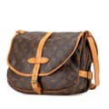 Miniatyrbillede 2 af 10: Pre-owned Louis Vuitton Monogram Saumur 30 Brown