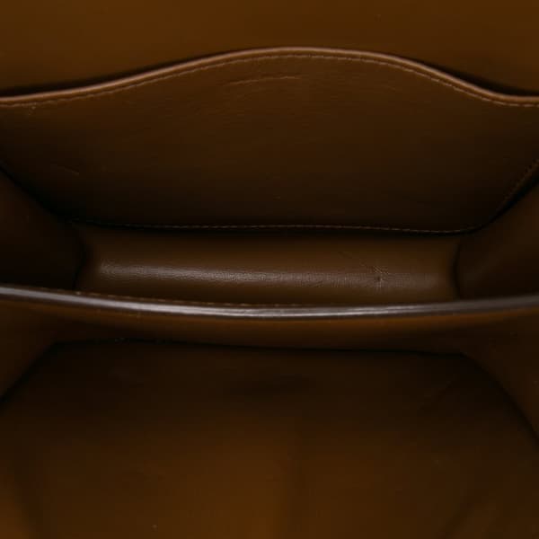 Pre-owned Celine Teen Calfskin Classic Box Brown
