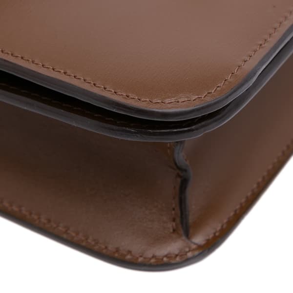 Pre-owned Celine Teen Calfskin Classic Box Brown