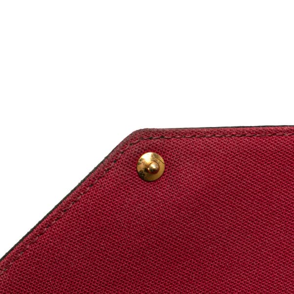 Pre-owned Louis Vuitton Monogram Pochette Felicie Brown