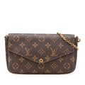 Miniatyrbillede 1 af 9: Pre-owned Louis Vuitton Monogram Pochette Felicie Brown