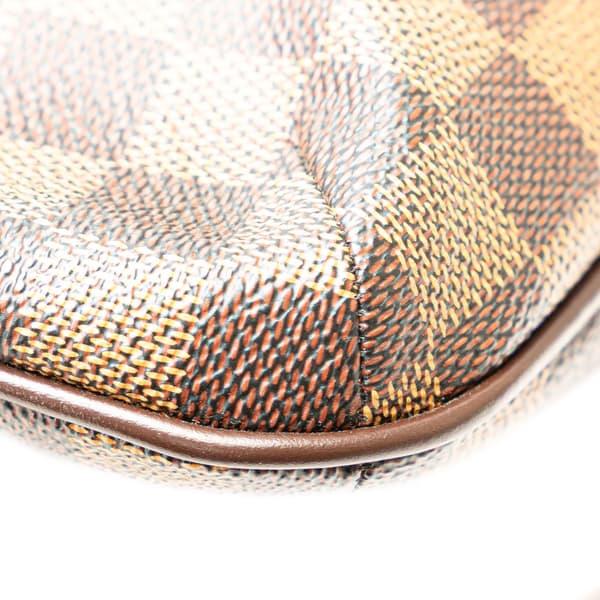 Pre-owned Louis Vuitton Damier Ebene Musette Tango Long Strap Brown