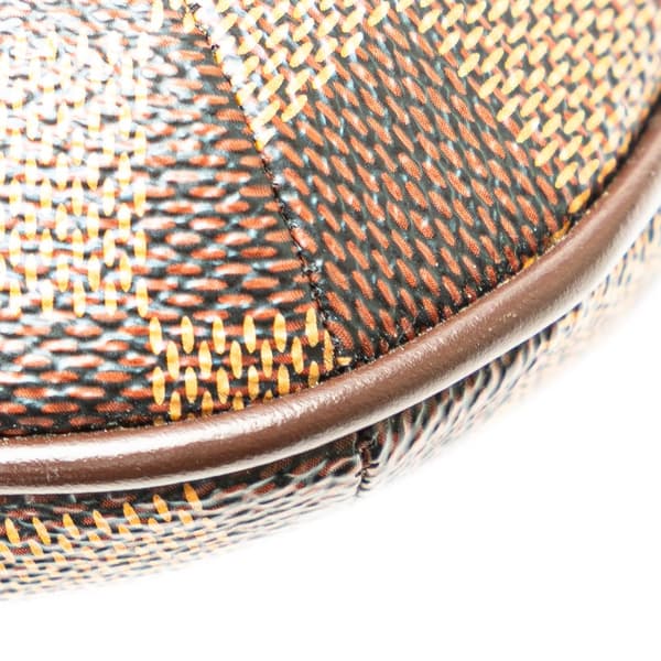 Pre-owned Louis Vuitton Damier Ebene Musette Tango Long Strap Brown
